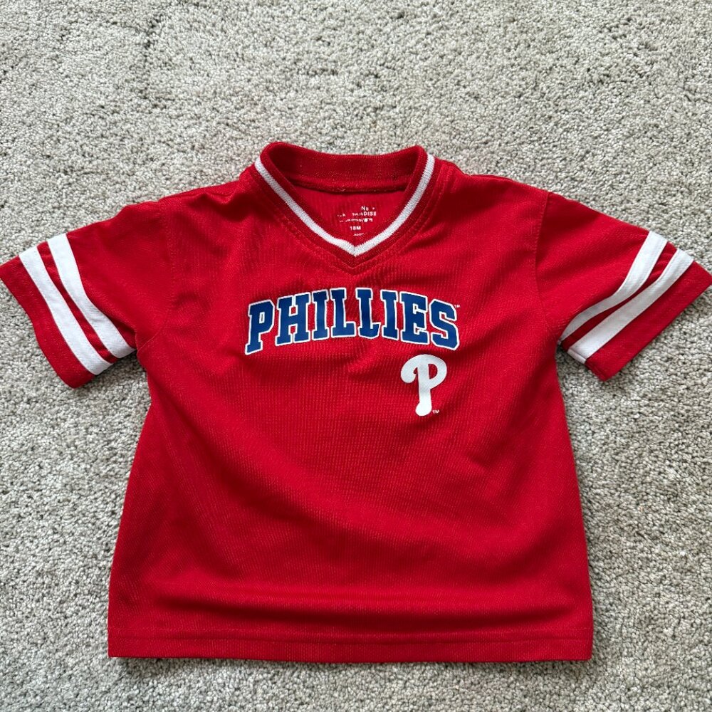MLB Philadelphia Phillies Toddler Boys' Pullover Jersey 18M